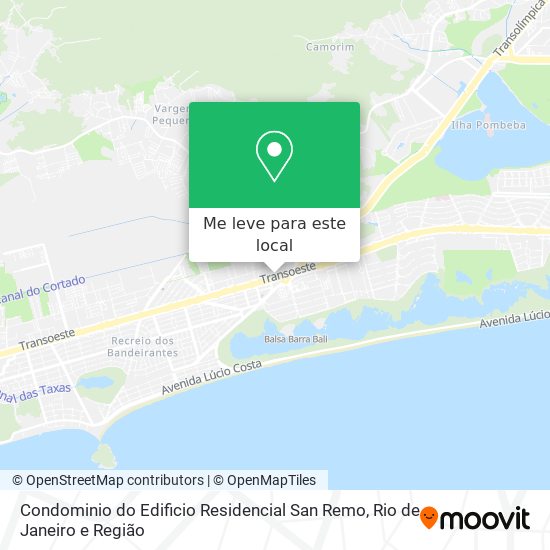 Condominio do Edificio Residencial San Remo mapa