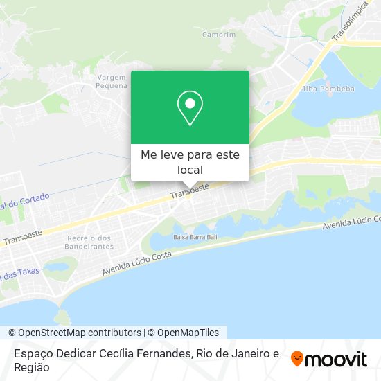 Espaço Dedicar Cecília Fernandes mapa