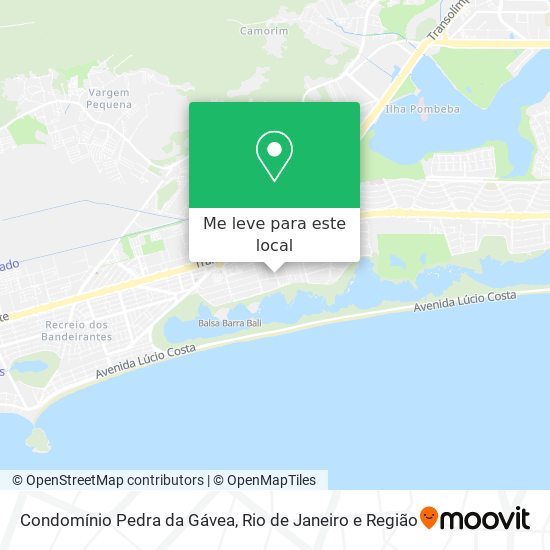 Condomínio Pedra da Gávea mapa