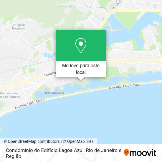 Condomínio do Edifício Lagoa Azul mapa