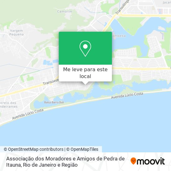 Associação dos Moradores e Amigos de Pedra de Itauna mapa