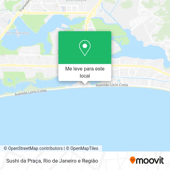 Sushi da Praça mapa