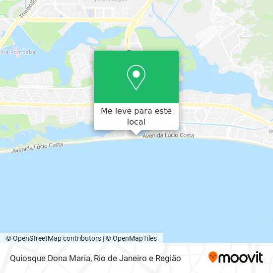 Quiosque Dona Maria mapa