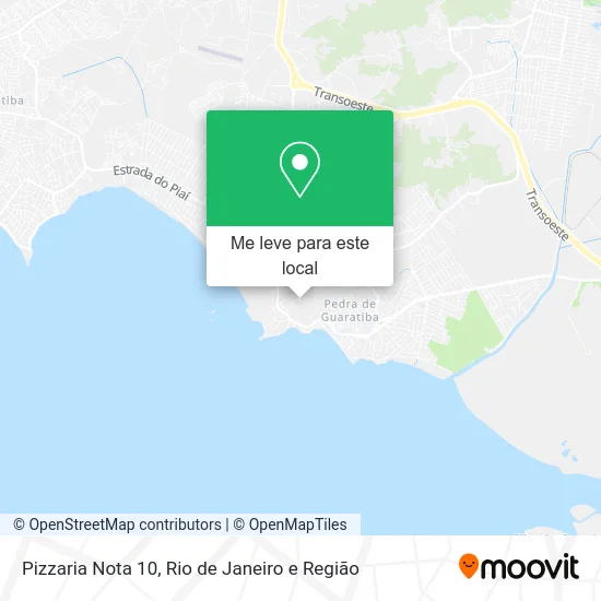 Pizzaria Nota 10 mapa
