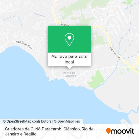 Criadores de Curió Paracambi Clássico mapa