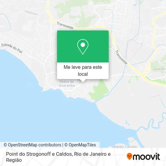 Point do Strogonoff e Caldos mapa