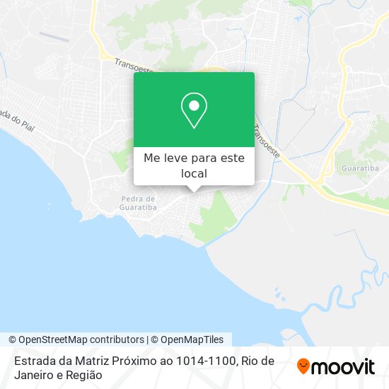 Estrada da Matriz Próximo ao 1014-1100 mapa