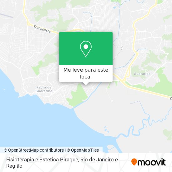 Fisioterapia e Estetica Piraque mapa