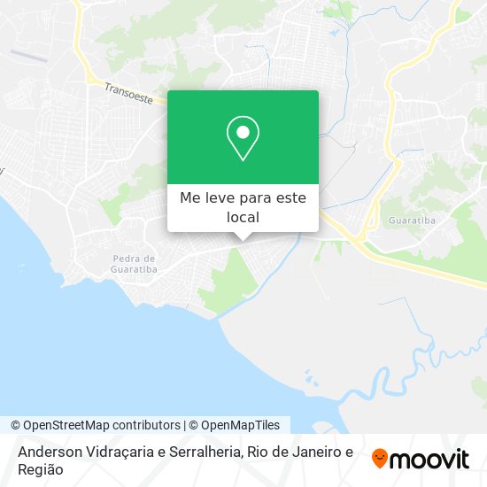 Anderson Vidraçaria e Serralheria mapa