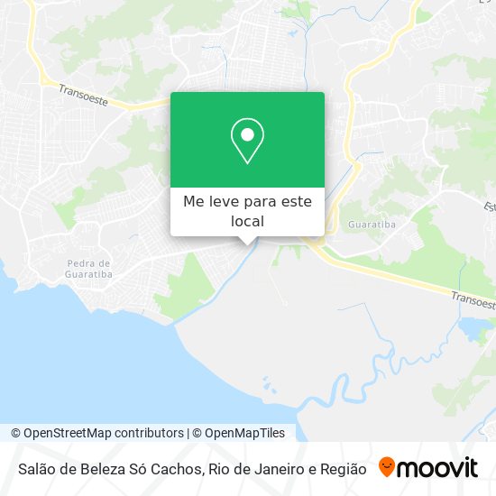 Salão de Beleza Só Cachos mapa