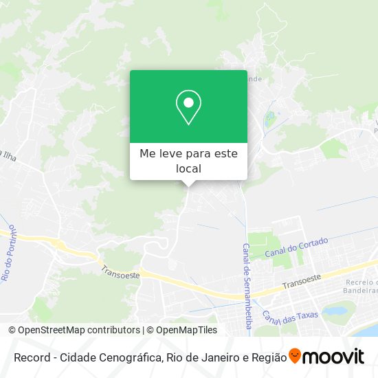 Record - Cidade Cenográfica mapa