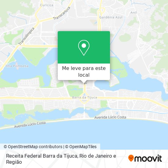 Receita Federal Barra da Tijuca mapa