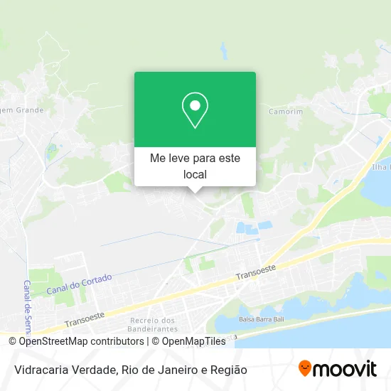 Vidracaria Verdade mapa