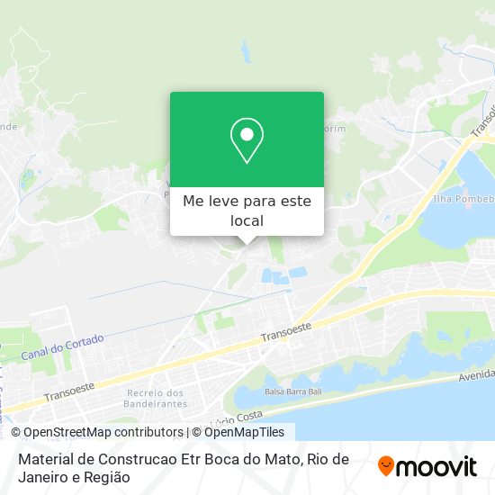 Material de Construcao Etr Boca do Mato mapa