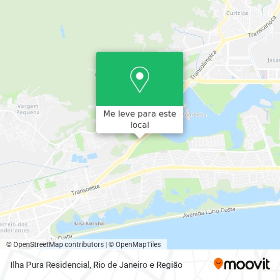 Ilha Pura Residencial mapa