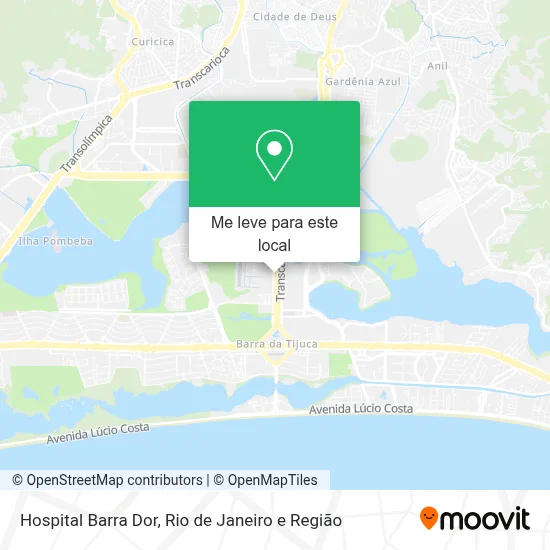 Hospital Barra Dor mapa