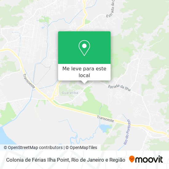 Colonia de Férias Ilha Point mapa