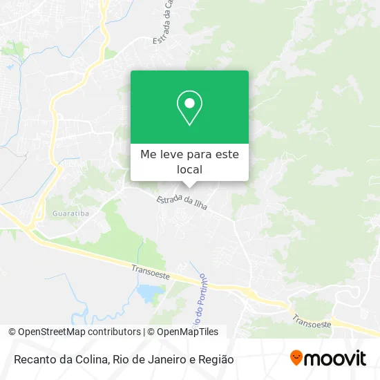 Recanto da Colina mapa