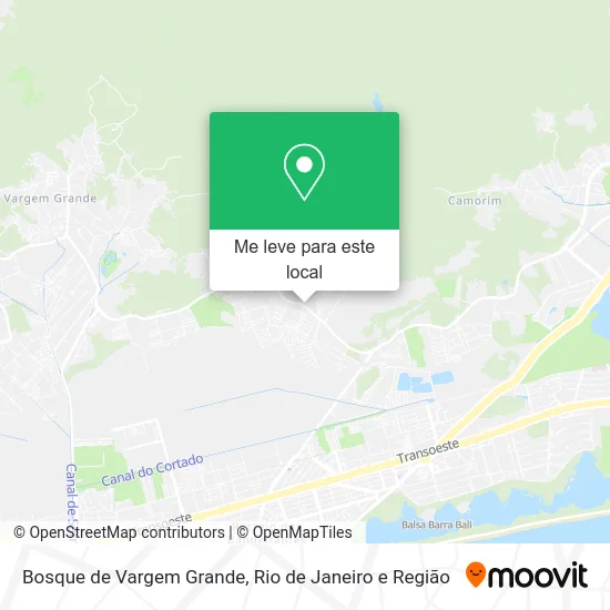 Bosque de Vargem Grande mapa