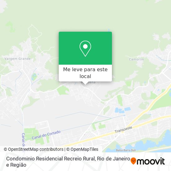 Condominio Residencial Recreio Rural mapa
