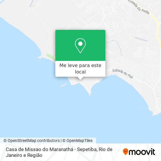 Casa de Missao do Maranathá - Sepetiba mapa