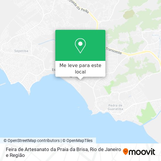 Feira de Artesanato da Praia da Brisa mapa