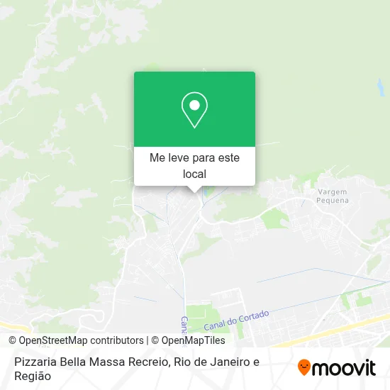 Pizzaria Bella Massa Recreio mapa