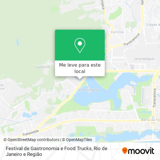 Festival de Gastronomia e Food Trucks mapa