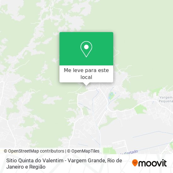 Sitio Quinta do Valentim - Vargem Grande mapa