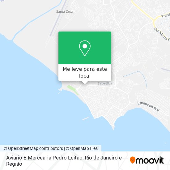 Aviario E Mercearia Pedro Leitao mapa