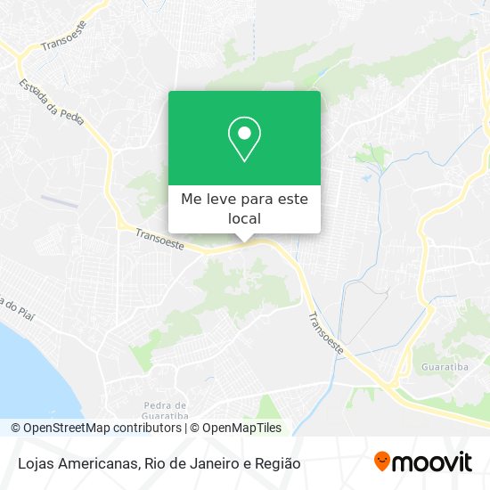 Lojas Americanas mapa