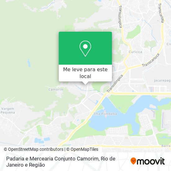 Padaria e Mercearia Conjunto Camorim mapa