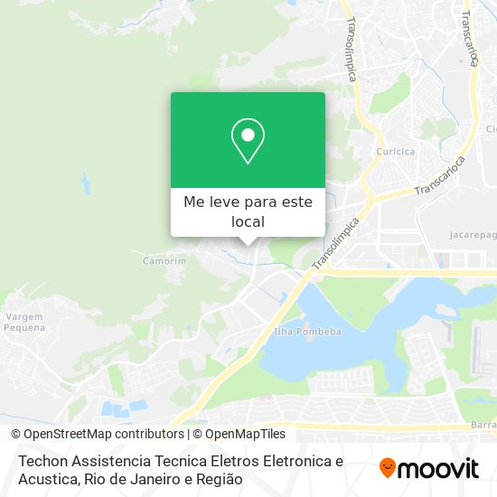 Techon Assistencia Tecnica Eletros Eletronica e Acustica mapa