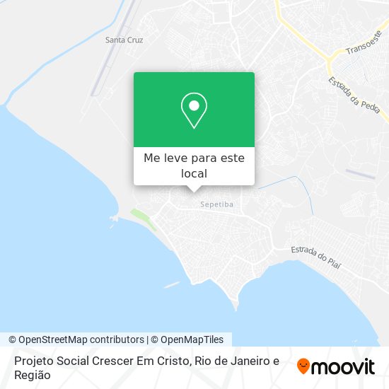 Projeto Social Crescer Em Cristo mapa