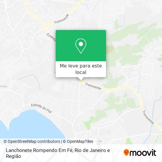 Lanchonete Rompendo Em Fé mapa