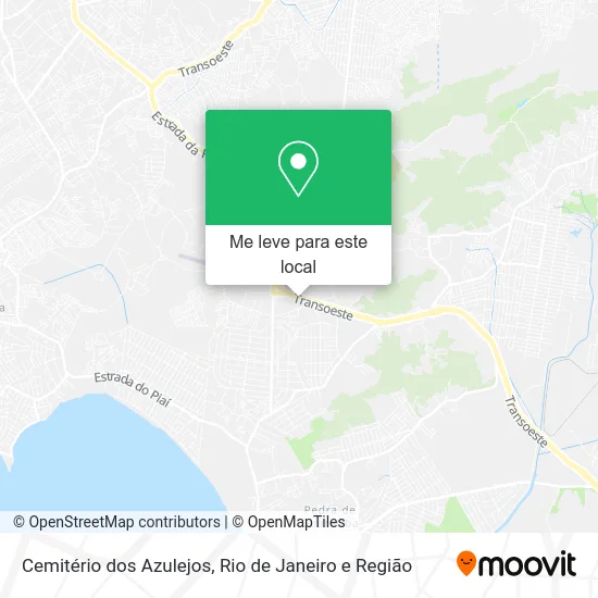 Cemitério dos Azulejos mapa