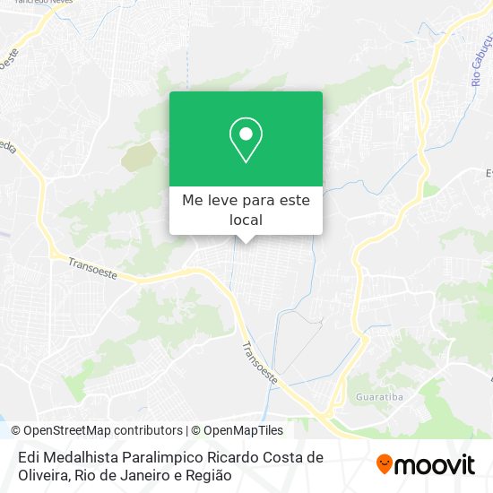 Edi Medalhista Paralimpico Ricardo Costa de Oliveira mapa