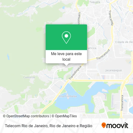 Telecom Rio de Janeiro mapa