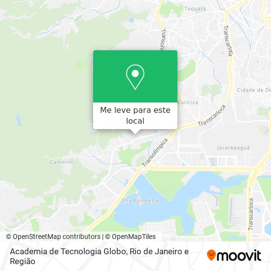 Academia de Tecnologia Globo mapa