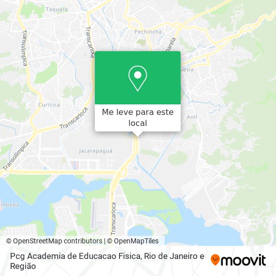 Pcg Academia de Educacao Fisica mapa