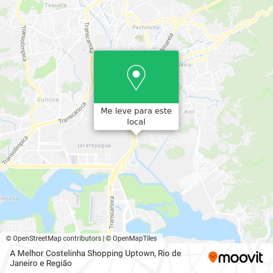 A Melhor Costelinha Shopping Uptown mapa