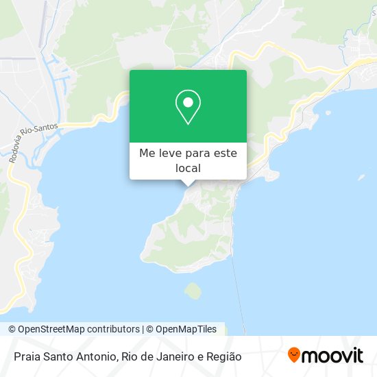 Praia Santo Antonio mapa