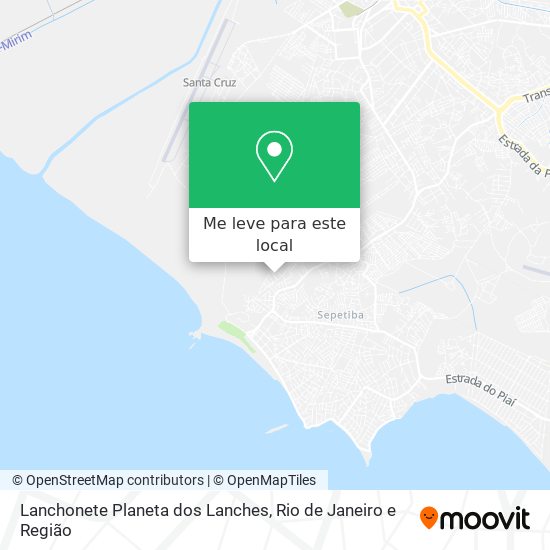 Lanchonete Planeta dos Lanches mapa