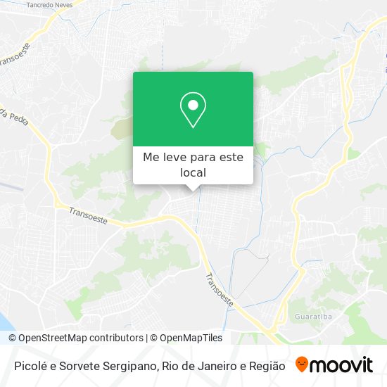 Picolé e Sorvete Sergipano mapa