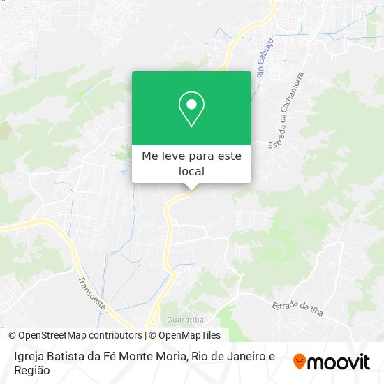 Igreja Batista da Fé Monte Moria mapa