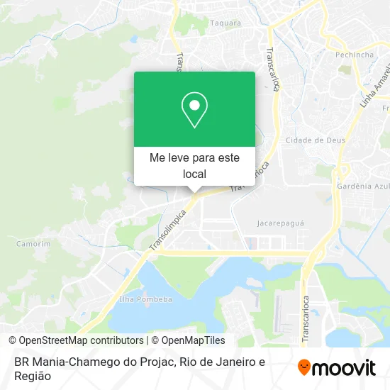 BR Mania-Chamego do Projac mapa