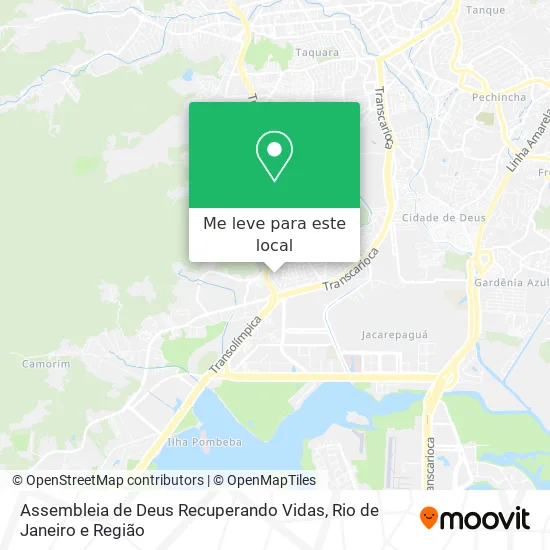 Assembleia de Deus Recuperando Vidas mapa