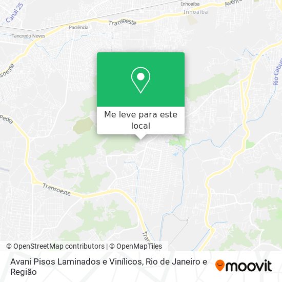 Avani Pisos Laminados e Vinílicos mapa