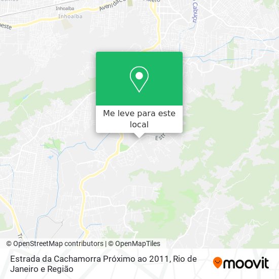 Estrada da Cachamorra Próximo ao 2011 mapa