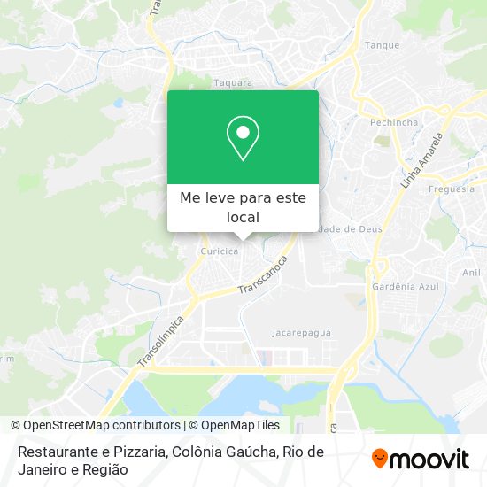 Restaurante e Pizzaria, Colônia Gaúcha mapa